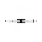 Quoizel Lighting PCTAL8632MBK Talbott 20W Chrome poli Lampe de bain