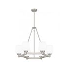 Lustre Penning Quoizel Lighting PNG5028BN 600W 6 Lumières Nickel brossé