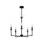 Chandelier Prescott Quoizel Lighting PRC5026MBK 300W 5-Lumières Noir mat