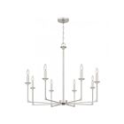 Chandelier Prescott Quoizel Lighting PRC5032BN 860W 8 lumières Nickel brossé