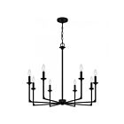 Chandelier Prescott Quoizel Lighting PRC5032MBK 480W 8-Lumières Noir mat