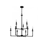 Chandelier Prescott Quoizel Lighting PRC5232MBK 540W 9-Lumières Noir mat
