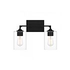 Vanité Prescott Quoizel Lighting Prc8616Mbk 200W 2-Lumières Noir Mat