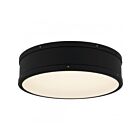 Quoizel Lighting QFL5224MBK Ahoy Noir mat Plafonnier semi-encastré