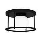 Plafonniers Quoizel Lighting QFL5586MBK 1-Lumières 60W Noir mat