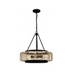 Suspendu Waylon Quoizel Lighting QP5573MBK 400W 4-Lumières Noir mat