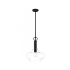 Suspendu Quoizel Lighting QP5583MB 1-Lumière 100W Noir chiné