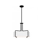 Suspendu Hanley Quoizel Lighting QP5596MBK 400W 4-Lumières Noir mat