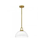 Quoizel Lighting QP6217BRG Jansen 1-Lumière 100W Or brossé Suspendu