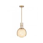 Quoizel Lighting QP6741BGD Orbit 1-Lumière 100W Bronze doré Suspendu