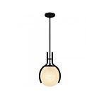 Quoizel Lighting QP6741MBK Orbit 1-Lumière 100W Noir mat Suspendu