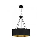 Quoizel Lighting QP6755MBK Zyler 4-Lumières 100W Noir mat Suspendu