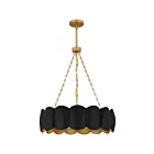 Quoizel Lighting QP6794MBK Santana 5-Lumières 500W Suspendu