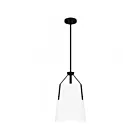 Mini suspendu Faye Quoizel Lighting QPP6192MBK 100W 1 Lumière Noir mat