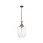 Mini suspendu Langley Quoizel Lighting QPP6197AN 100W 1 Lumière Nickel antique
