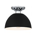 Plafonnier semi encastré Quoizel Lighting QSF5575EK 1-Lumière 100W Terre noire