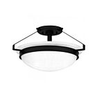 Plafonnier semi encastré Quoizel Lighting QSF5581MBK 2-Lumières 200W Noir mat