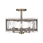 Plafonnier semi encastré Quoizel Lighting QSF5594MM Lancer 4-Lumières 240W Argent mat
