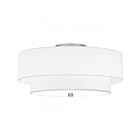 Plafonnier semi encastré Prewett Quoizel Lighting QSF6177BN 120W 2 Lumières Nickel brossé