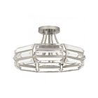 Quoizel Lighting QSF6209BN 4 Lumières 240W Nickel brossé Plafonnier semi encastré