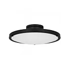 Quoizel Lighting QSF6784MBK Donne 25W Noir mat Monture semi-affleurante