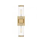 Applique murale Quoizel Lighting QW16128AB Wood 2-Lumières 200W Laiton vieilli