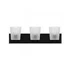 Quoizel Lighting RAY8624MBK Gray 3-Lumièress 300W Noir mat Lampe de bain