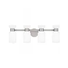 Luminaire de vanité à Rembrandt Quoizel Lighting REB8628BN 4-Lumières 400W Nickel brossé