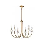 Quoizel Lighting REY5030BGD Remy 6-Lumières 360W Bronze Or Lustre