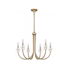 Quoizel Lighting REY5030BGD Remy 6-Lumières 360W Bronze Or Lustre