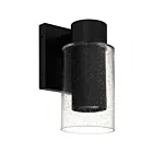 Quoizel Lighting SAW8004MBK Sawyer 1-Lumière 5W Noir mat Lanterne murale extérieure