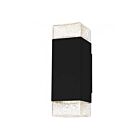 Quoizel Lighting SAX8405MBK Saxton 16W Noir mat Lanterne murale extérieure