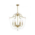Lustre Sunday Quoizel Lighting SDY5028AB 360W 6 Lumières Laiton vieilli