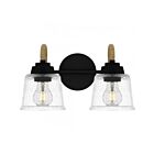 Quoizel Lighting SEB8614MBK 2 lumières Noir mat 200W Seabreeze Applique de salle