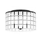 Plafonnier semi encastré Quoizel Lighting SGL1714MBK Seigler 3-Lumières 180W Noir mat