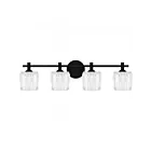 Quoizel Lighting SPD8630MBK Spade 4-Lumièress 40W Noir mat Lampe de bain