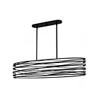 Quoizel Lighting SPL542K Spiral Noir mystique 500W Éclairage pour îlot