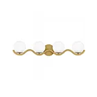 Quoizel Lighting SRI8631AB Spherical 4-Lumièress 160W Laiton vieilli Lampe de bain