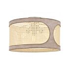 Plafonnier semi encastré Quoizel Lighting SYA1718BN Syrah 3-Lumières 300W Nickel brossé