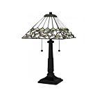 Lampe de table Quoizel Lighting TF16135MBK Tiffany 2-Lumières 150W Noir mat