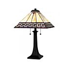 Lampe de table Quoizel Lighting TF16138MBK Tiffany 2-Lumières 150W Noir mat