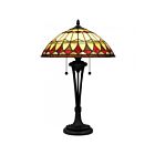 Lampe de table Quoizel Lighting TF16143MBK Tiffany 2-Lumières 150W Noir mat