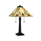 Lampe de table Quoizel Lighting TF5623MBK Tiffany 2-Lumières 150W Noir mat