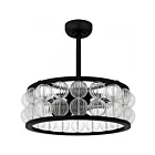 Quoizel Lighting TRK3123MBK Terrarock 4-Lumières 24W Noir mat Fandelier