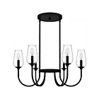 Quoizel Lighting VSC5028MBK Viscount 6-Lumières 360W Noir mat Lustre
