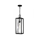 Quoizel Lighting ZAR1907MBK Zarah 1-Lumière 60W Noir mat Lanterne suspendue d'extérieur