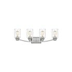 Applique de salle de bain Acacia Quoizel Lighting ACA8627BN 400W 4 lumières nickel brossé
