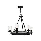 Lustre Alpine Quoizel Lighting ALP5026EK 600W 6 lumières terre noire