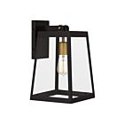 Lanterne murale Amberly Grove Quoizel Lighting AMBL8408WT 100W 1 lumière bronze occidental