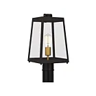 Lanterne de poteau Amberly Grove Quoizel Lighting AMBL9008WT 100W 1 lumière bronze occidental